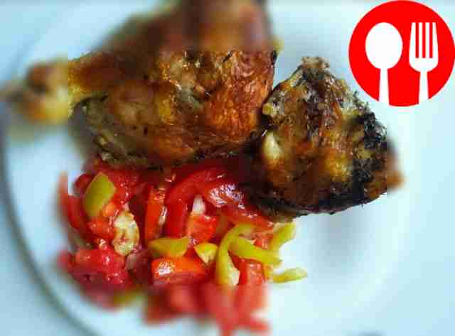 Хрустящая курица с лимоном