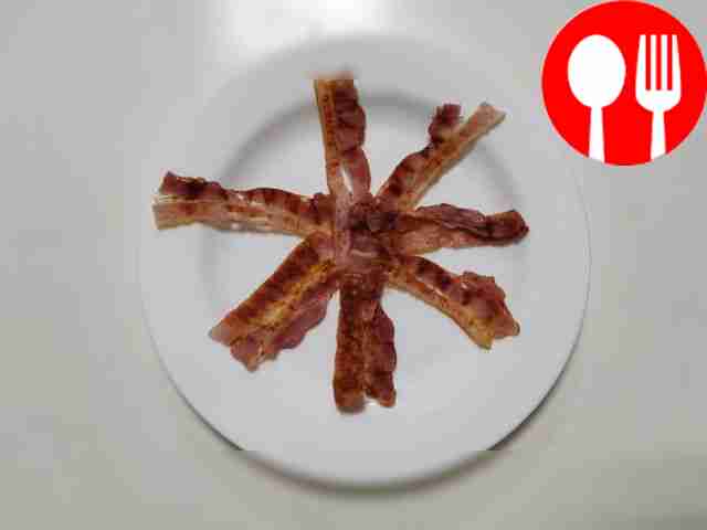 Быстрый бекон в микроволновке Quick bacon in the microwave
