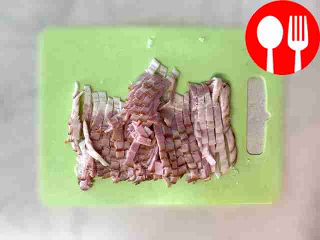 Break the eggs into a bowl, add salt and beat...