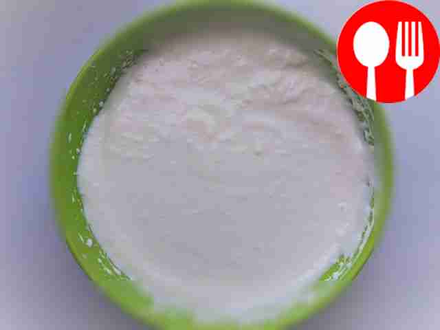 Remove the cream from the refrigerator....