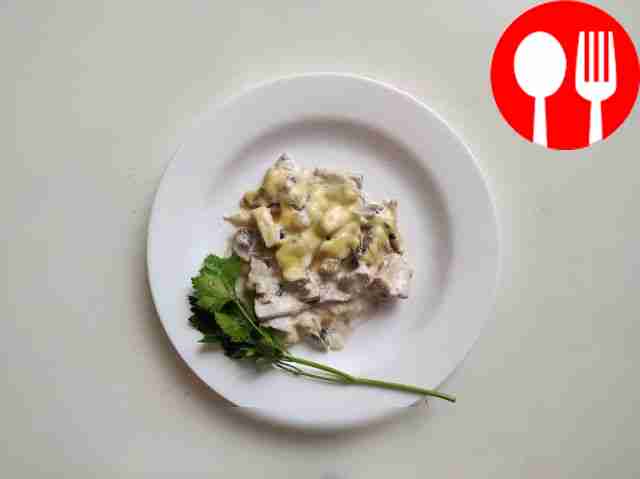 Нежная курица с грибами Tender chicken with mushrooms