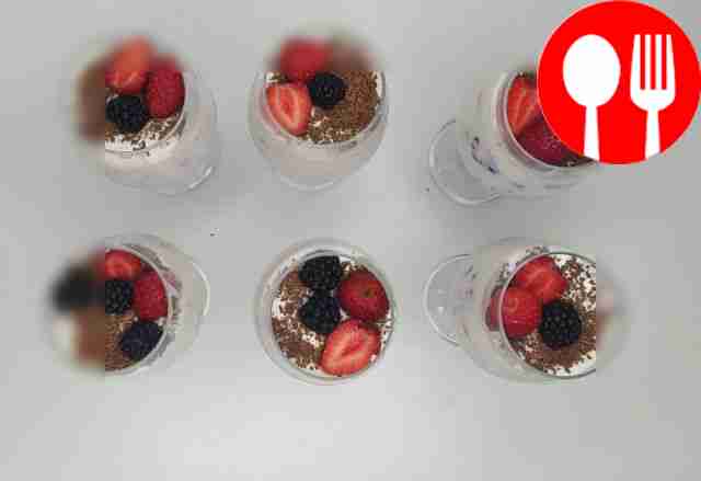 Airy curd and berry soufflé