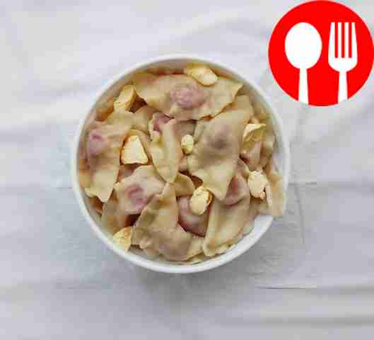 Вареники со свежей клубникой