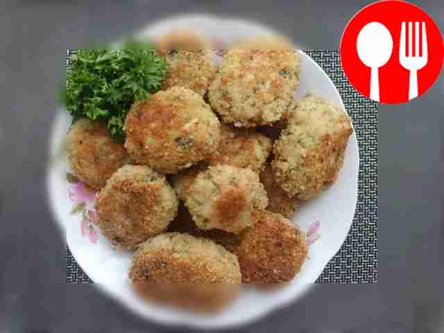 Fish cutlets with lard