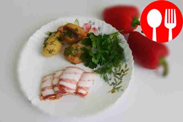 Lard with smoked paprika