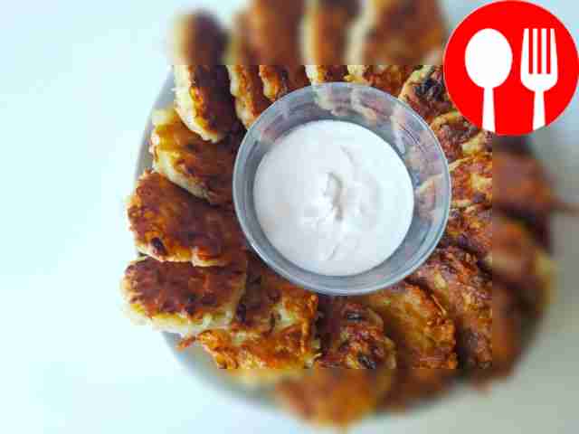 Хрустящие драники с чесноком