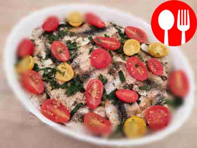 Сбрызните верхний слой оливковым маслом и...