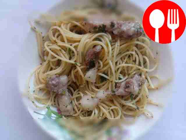 Hearty pasta with fried undercut