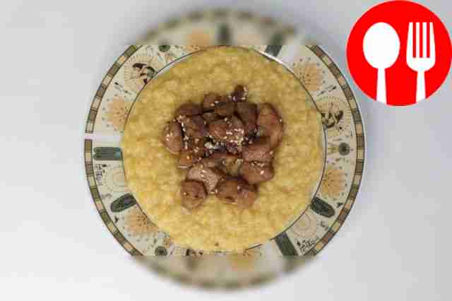 Popular chicken with lentils