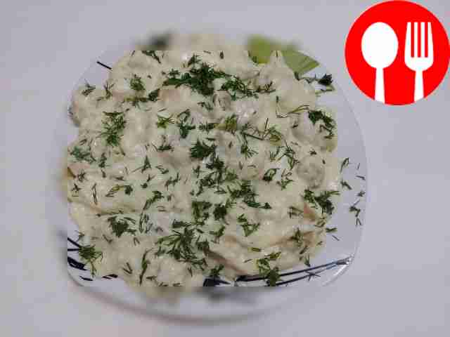 Быстрые пельмени со сливочным соусом