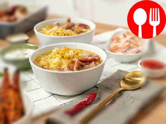 Наваристый гороховый суп с копчеными ребрышками