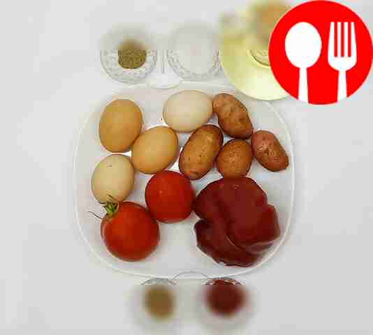 Prepare the food. Peel and wash the potatoes....