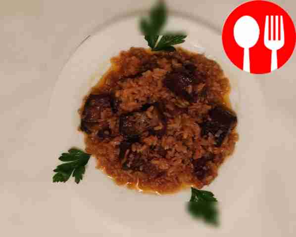 Hearty pilaf with lard