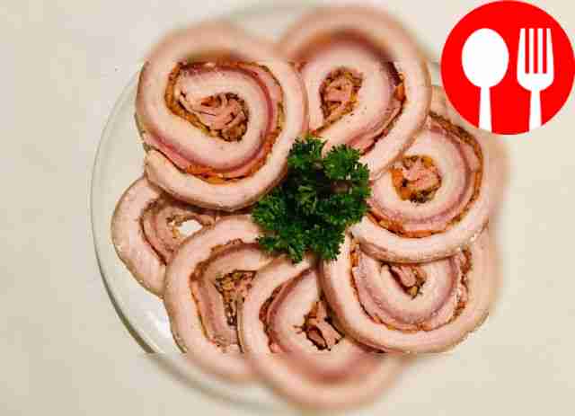 Tender lard with ham