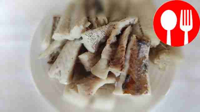 Cut the fish into pieces and boil in salted...