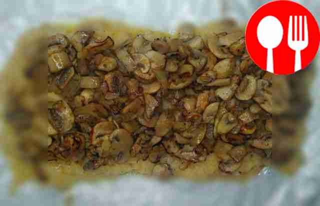 Chop the second onion and mushrooms. Simmer...