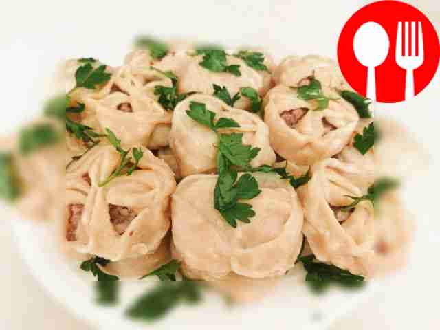 Hearty manti with minced meat