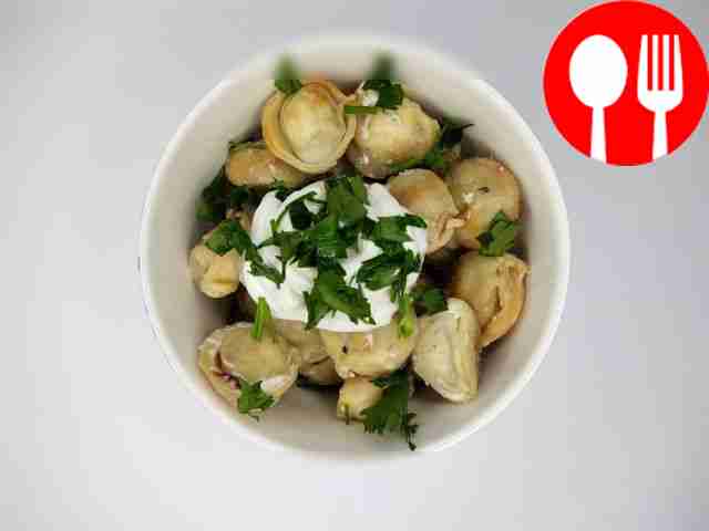 Хрустящие пельмени на сковороде