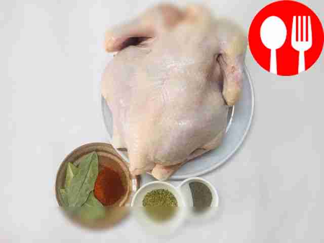 Wash the chicken carcass thoroughly outside...