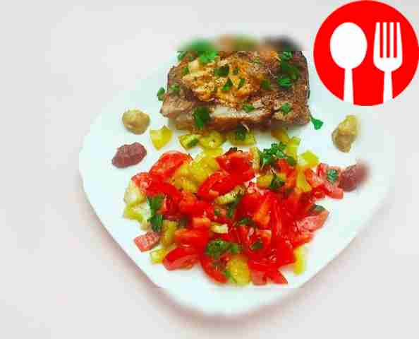 Original pork stuffed with chicken breast