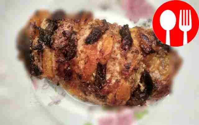 Tender pork with dried apricots