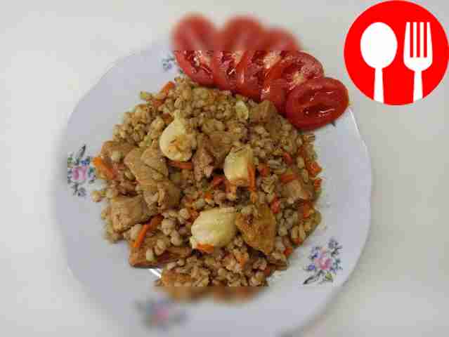 Питательный плов из перловки