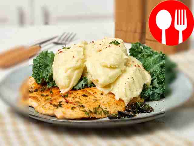 Mashed potatoes with sour cream