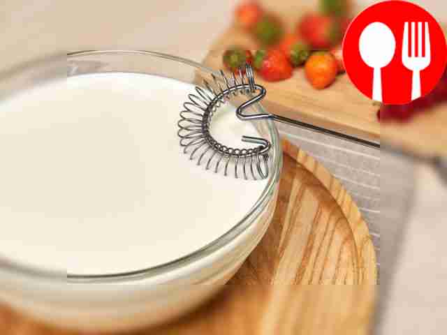 Leave the yogurt to ferment. Pour the milk...