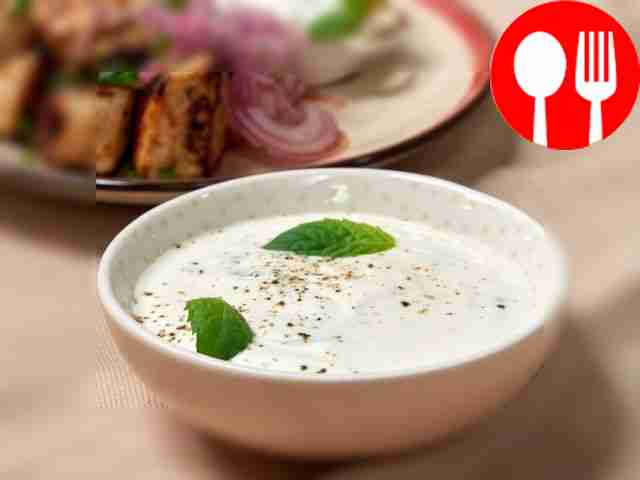 Yogurt with mint