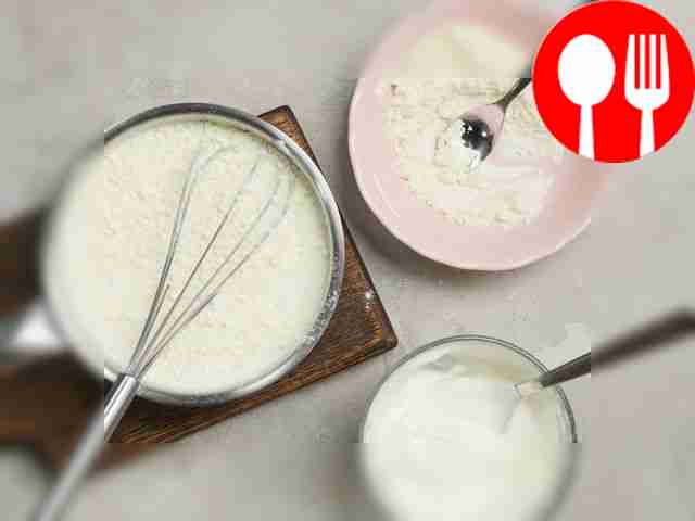 Prepare your ingredients. Pour the milk into a...