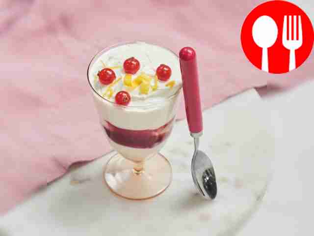 Serve ready-made dietary yogurt for breakfast...