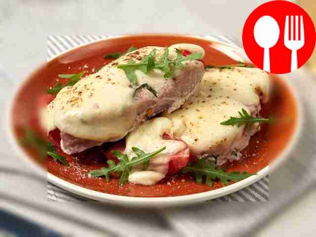 Тунец в духовке с сыром