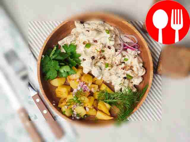 PP beef stroganoff from veal