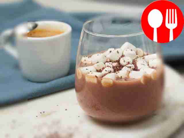 Chocolate liqueur with condensed milk