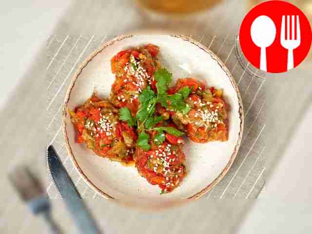 Аджапсандали на мангале