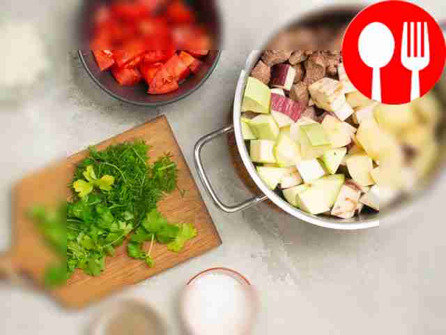 Add vegetables. Add all the chopped vegetables...