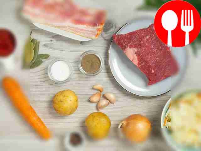 Rinse the beef thoroughly and cut into pieces....