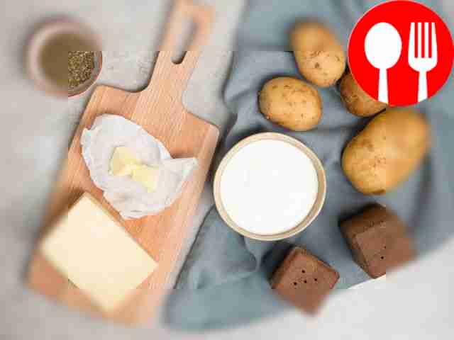 Wash the potatoes and peel them. Prepare a...