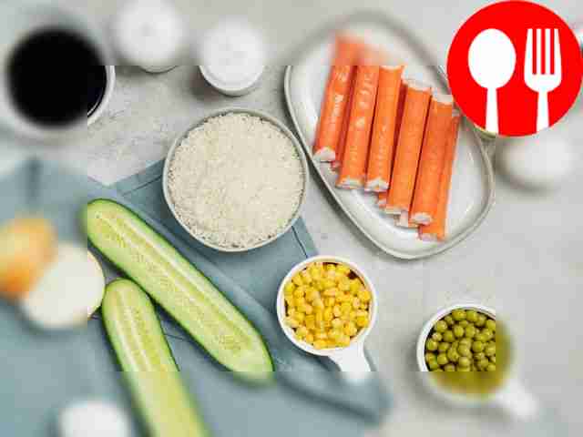 If necessary, defrost the crab sticks first...