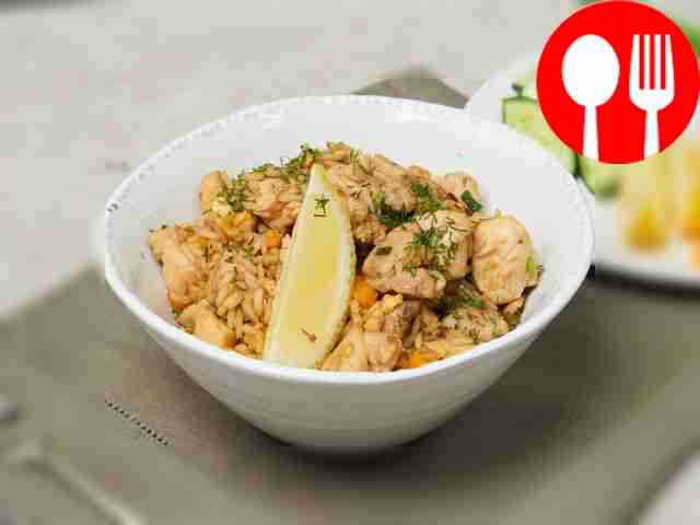 Fried rice with chicken