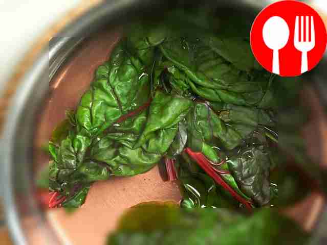 Prepare the beet tops. Add a little salt to 1...