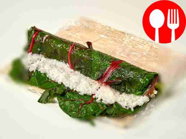 Form sushi maki. Spread a plastic bag on the...