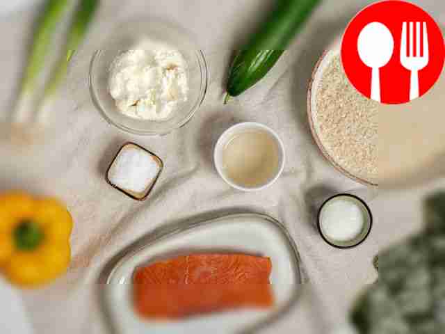 Rinse the sushi rice. Divide each nori sheet...