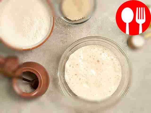 Prepare the dough. Mix milk, water, 2 tbsp. l....