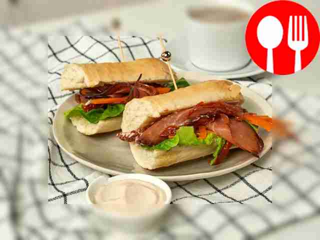 Багет с соусом «Цезарь»