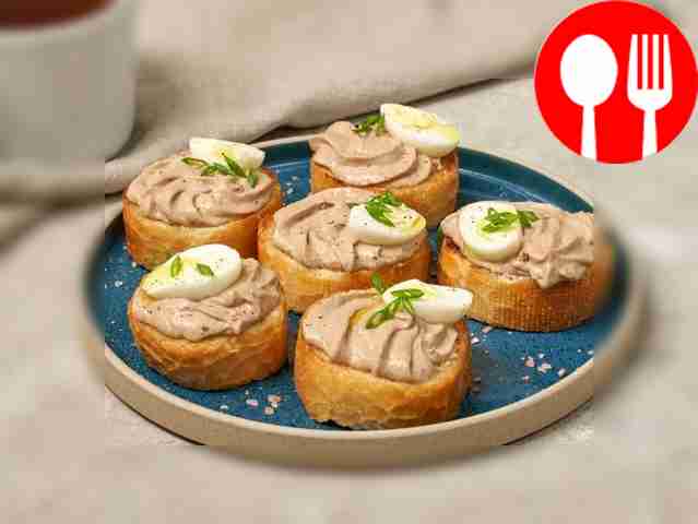 Багет с куриной печенью