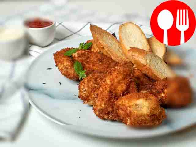 Багет с куриными крылышками