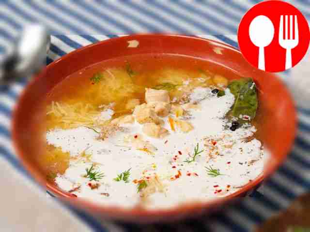 Куриный суп со сливками