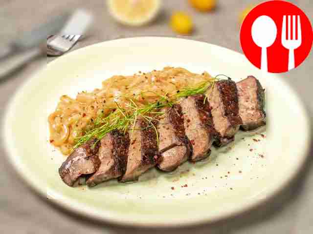 Стейк из говяжьей печени