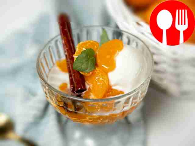 New Year's tangerines in spicy syrup